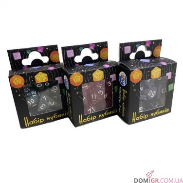 Набор кубиков - Glitter 7 Dice Set (в ассортименте)